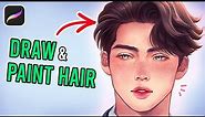 How to DRAW HAIR in PROCREATE