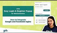 How to integrate Google and Facebook logins - Easy Login & Register Popup