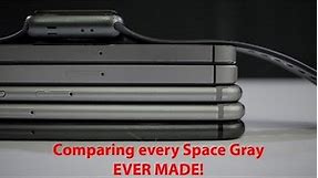 Comparing EVERY SPACE GRAY Apple Has Ever Made!