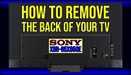 How to remove the back of your TV. (SONY XBR-65X850E)