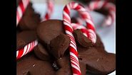 Chocolate Gingerbread Men with Candy Canes | Holiday Desserts