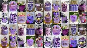 💜Purple Cake Designs Ideas 2024/Purple Cake Design/purple colour cake/Anniversary Cake/Birthday Cake