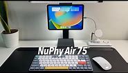 Nuphy Air75 keyboard with iPad