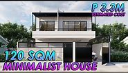 MINIMALIST WHITE 2-STOREY HOUSE (120 SQM) | ALG DESIGNS #45