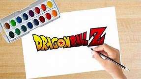 Drawing dragon ball z Logo || drawing dragon ball z characters || how to draw dragon ball z