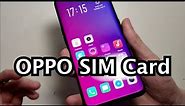 Oppo Find X SIM Card How to Insert or Remove