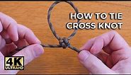 Paracord CROSS KNOT made EASY ⭐️4K Video ⭐️