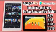 Easily Install Google Play On the Amazon Fire HD8 Or The HD10 Tablets