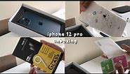 iphone 12 pro pacific blue unboxing + asmr & aesthetic (backmarket)