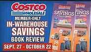 COSTCO NEW IN-WAREHOUSE SAVINGS SALE BOOK REVIEW for OCTOBER 2023! 🛒