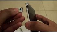 How to Insert a Micro SIM Card into HTC One