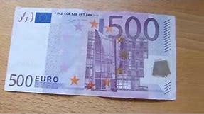 500 EURO banknote review