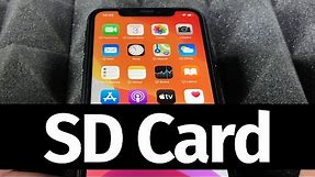Can you add a SD Card to an iPhone XR?