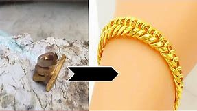 gold bracelet making | How to Make Gold Bracelet | 24k Gold Bracelet