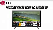 How To Factory Reset LG Smart TV (2021)