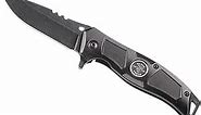 Klein Tools 44228 Electrician's Pocket Knife with Stainless Steel Blade, Perfect for Splitting Cable, Stripping Wire and Everyday Tasks