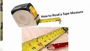 Reading a Tape Measure