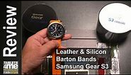 Samsung Gear S3 Classic & Frontier: Leather & Silicone Bands from Barton Bands