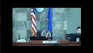 Guy jumps onto judge in court (Die lit meme)
