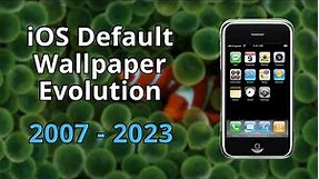 History of All iPhone Default Wallpapers || iOS Default Wallpaper Evolution