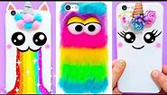 5 DIY UNICORN PHONE CASES | Easy & Cute Phone Projects & iPhone Hacks 🌈🦄🌈