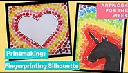 Fingerprinting Silhouette | Artwork about Printmaking