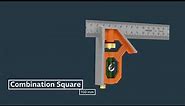 PRESCH Combination Square 150mm - Metric - Professional Measuring Tool