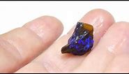 Electric Purple raw boulder opal