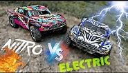 Nitro VS. Electric Traxxas Slash!