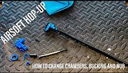 How to change the Hop Chamber, bucking and nub on your Airsoft AEG.