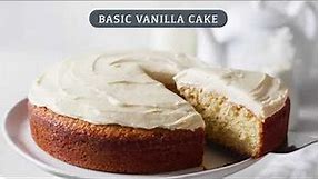 Basic Vanilla Cake (8 inch single layer)