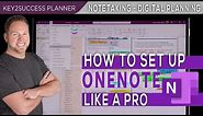 Setting Up OneNote For Note Taking | Windows OneNote Users