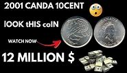 2001 Canadian 10 Cent Elizabeth Coin Worth a Million Dollars!