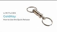 GoldKey - How to use the Quick-Release Keychain