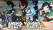 Anemo Visions react to Anemo Archon PART 2