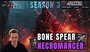 THE BEST NECROMANCER BUILD! Bone Spear Build Guide for Season 3 Diablo 4