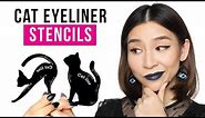 Testing Out Cat Eyeliner Stencils - Tina Tries It