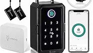 LINKSTYLE MATRIX Key Lock Box with Wireless Hub For Anywhere Access, Bluetooth Security Key Lock box for Outside, Business Owners, Realtors and Airbnb Hosts