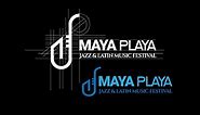 Maya playa jazz and Latin music festival logo design