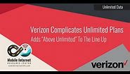 Verizon's New 'Above Unlimited' Plan - 20GB of Hotspot, 75GB Network Management
