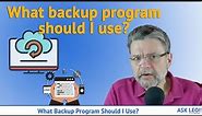 What Backup Program Should I Use? A Recommended Approach