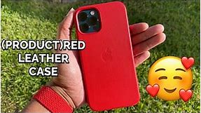 Hands on with (PRODUCT)RED Leather Case for iPhone 12 Pro + Unboxing & MagSafe Leather Wallet!
