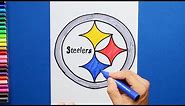 How to draw the Pittsburgh Steelers Logo [NFL Team]