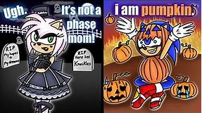 🎃 GOTH Amy VS Sonic the PUMPKIN!? 🎃 - Sonic and Amy's COSTUME CLASH!!