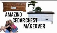 Stunning Lane Cedar Chest Makeover using Gel Stain and Chalk Paint