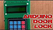 Door lock keypad and bluetooth Arduino tutorial