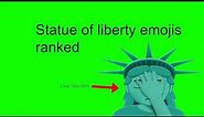 statue of liberty emoji ranked.