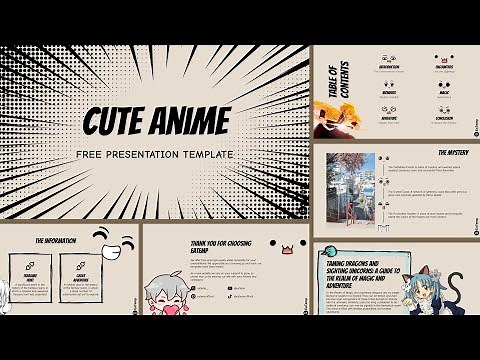 Cute Anime PowerPoint Presentation Template