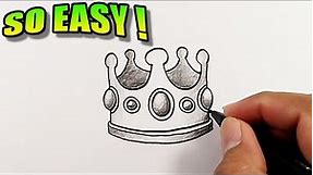 How to draw a crown emoji | Easy Drawings