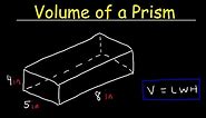 How To Find The Volume of a Rectangular Prism - Geometry
